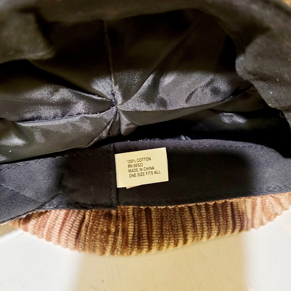 Brown Corduroy Ribbed Knit Hat - Picture 6 of 6